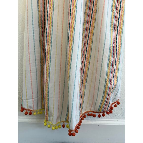 American & Beyond Striped Midi Dress Womens XL Boho Beach Fairy Whimsy Resort - Picture 15 of 16